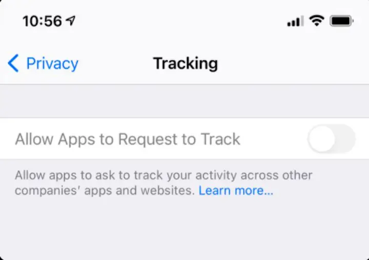 Allow Apps to Request to Track grayed out Allow Apps to Request to Track grayed out