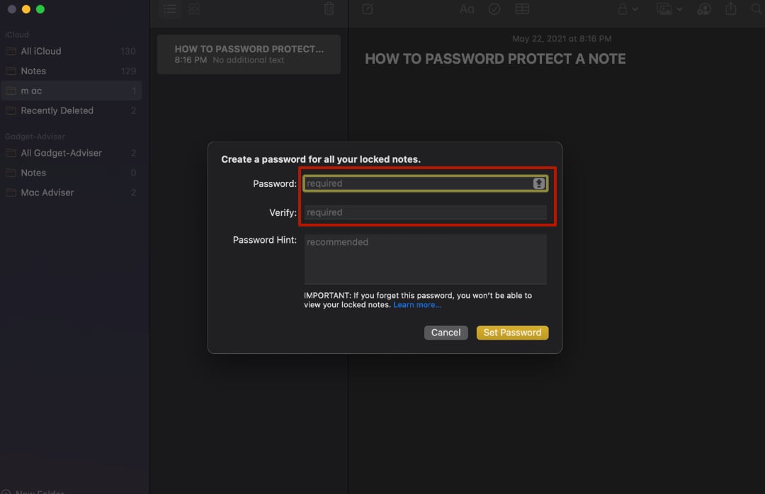 How to Password Protect a Folder on Mac 3 How to Password Protect a Folder on Mac