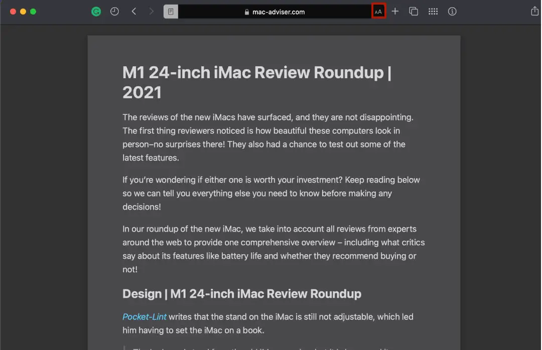 How to use Reader Mode How to use Safari Reader