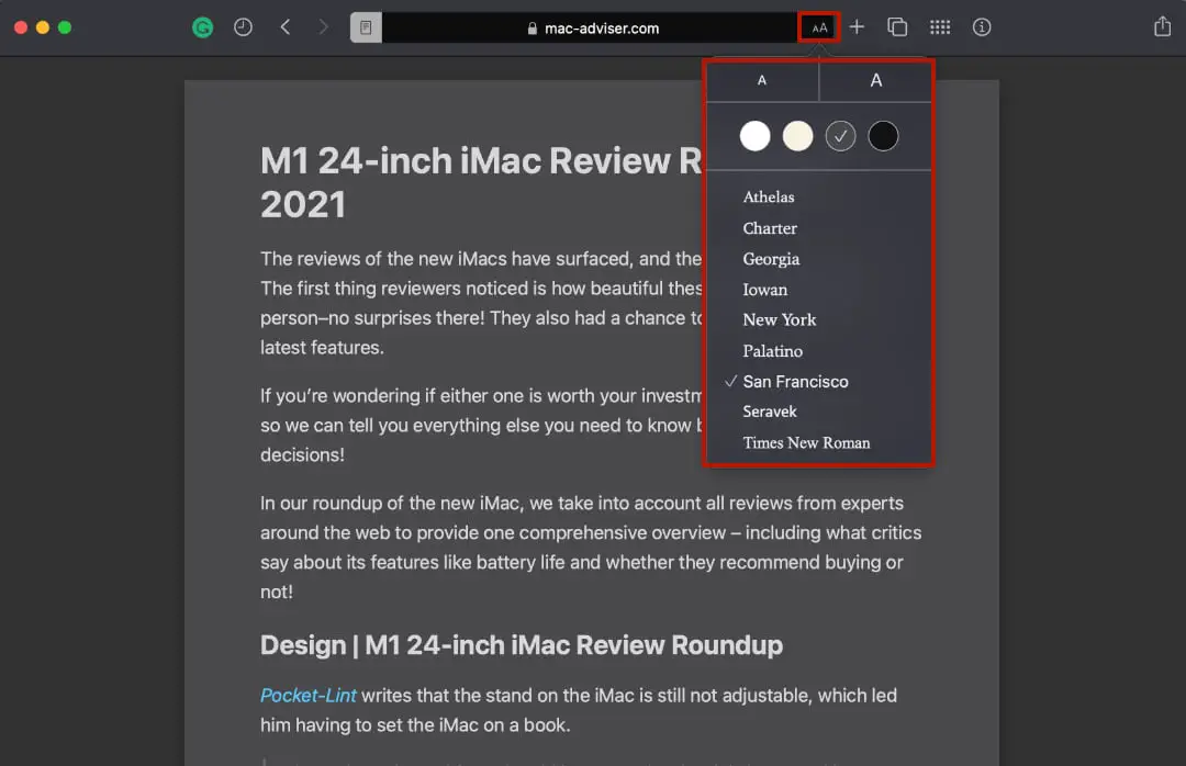 How to use Safari Reader How to use Safari Reader