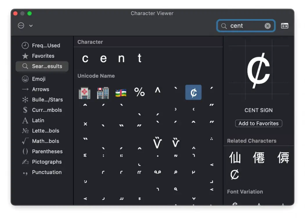 How to make a cent sign on mac How to make a cent sign on mac