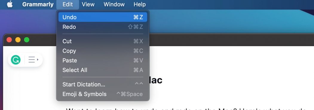 undo shortcut Mac / how to redo on Mac undo shortcut mac / how to redo on Mac